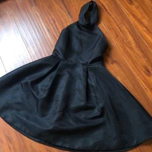 Black halter dress